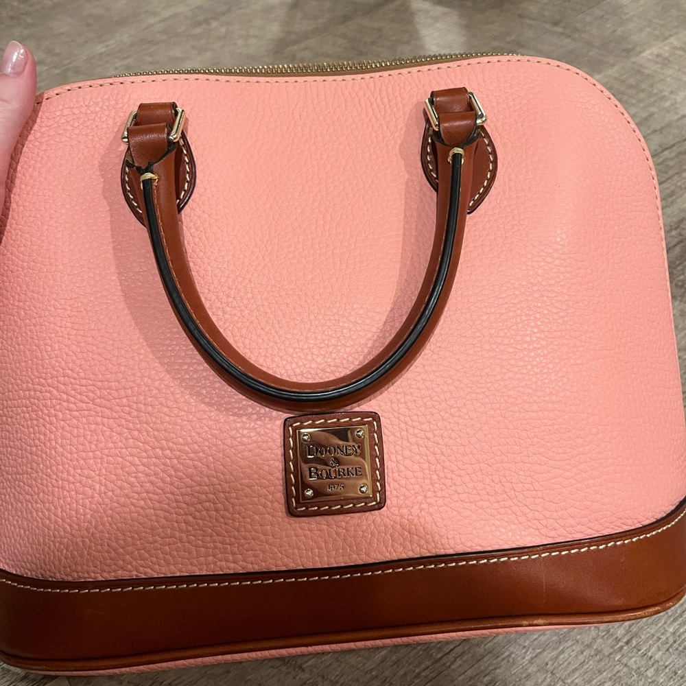 Dooney and Bourke Purse Pebble Grain Zip Satchel